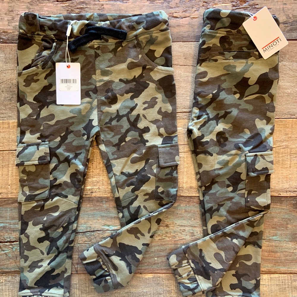 New -Kids Camouflaged Cargo joggers